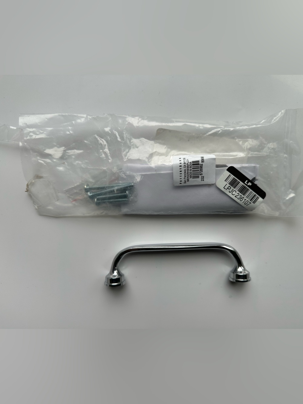 Pottery Barn Mercer 4 inch Drawer Pull | Finish: Polished Chrome